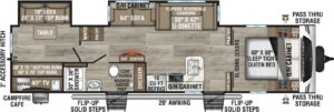 2025-Venture-RV-SportTrek-ST332VBH-Travel-Trailer-Floorplan