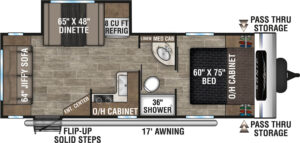 2021-Venture-RV-Sonic-SN231VRL-Travel-Trailer-Floorplan