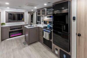 2026-KZ-RV-Sportsmen-SE-383DBKSE-Travel-Trailer-Kitchen-Entertainment 2026-KZ-RV-Sportsmen-SE-383DBKSE-Travel-Trailer-Kitchen-Entertainment
